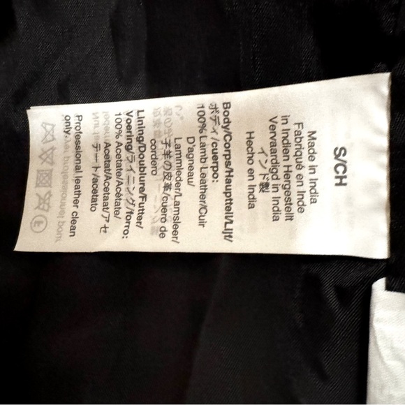 Black Leather Moto Jacket - Picture 6 of 6